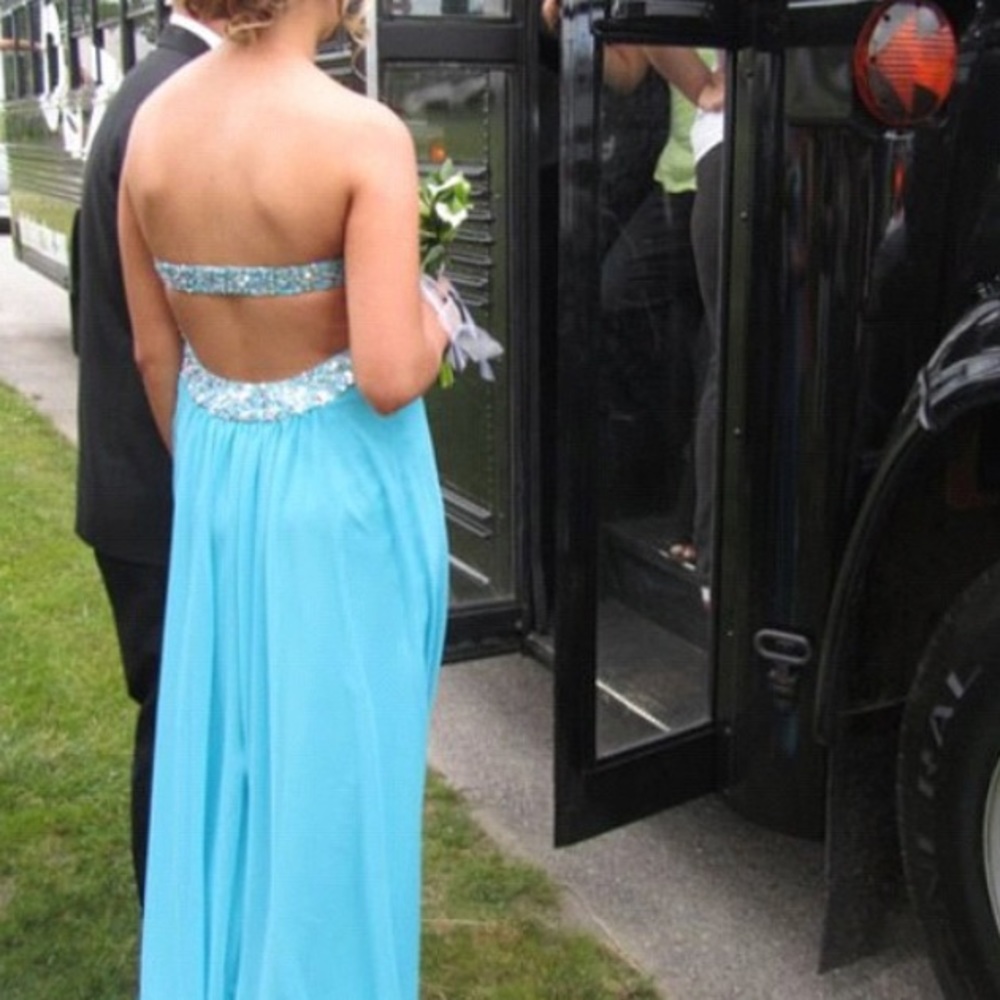 La Femme Light Blue Gown